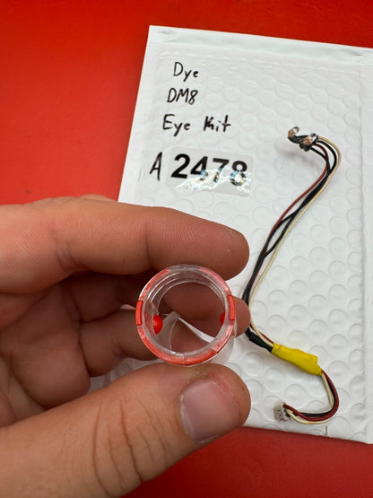Dye DM8 Eye Kit - used paintball eye kit - black/clear
