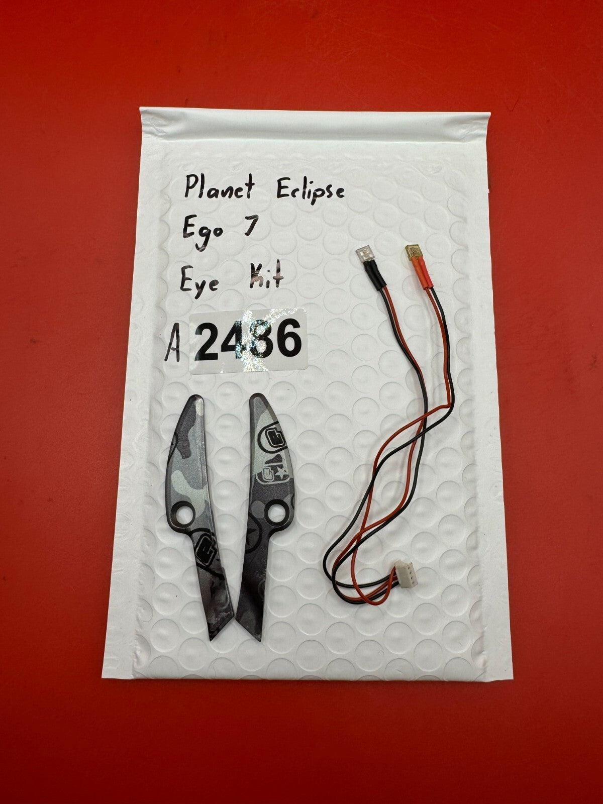 Planet Eclipse Ego 7 Eye Kit - used paintball eye kit - black/gray camo