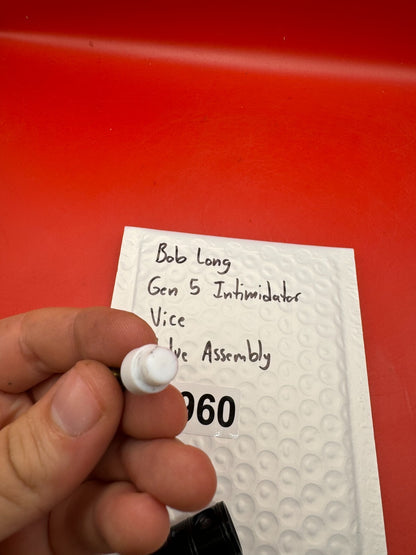 Bob Long Gen 5 Intimidator Vice Valve Assembly - used paintball valve assembly - black/white