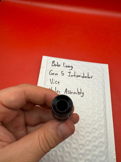 Bob Long Gen 5 Intimidator Vice Valve Assembly - used paintball valve assembly - black/white