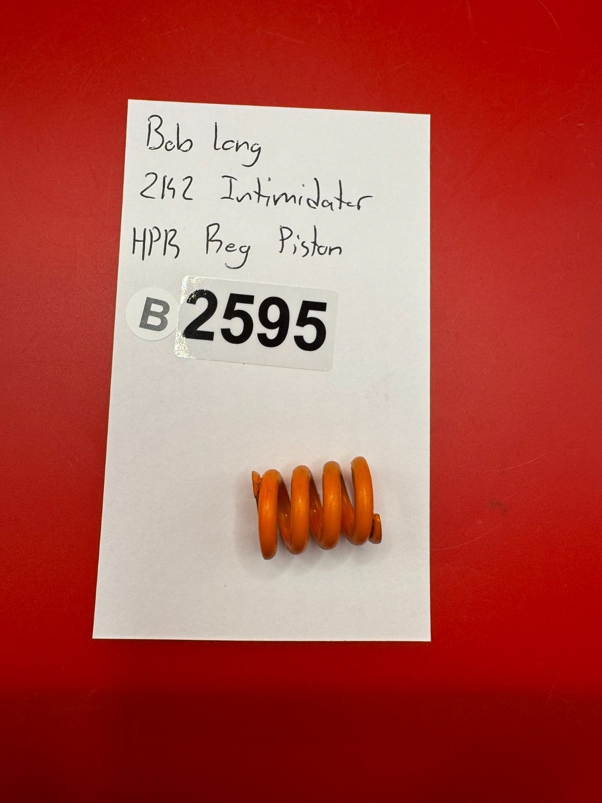 Bob Long 2K2 Intimidator HPR Orange Reg Piston