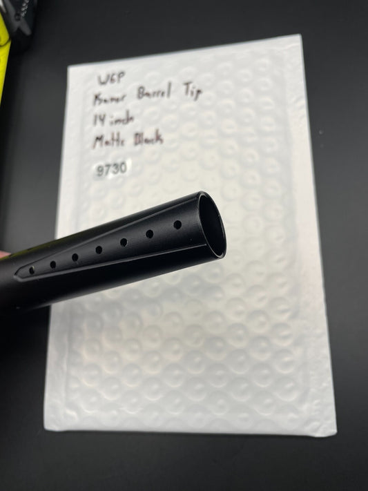WGP Kaner Paintball Barrel Tip 14 Inch Matte Black