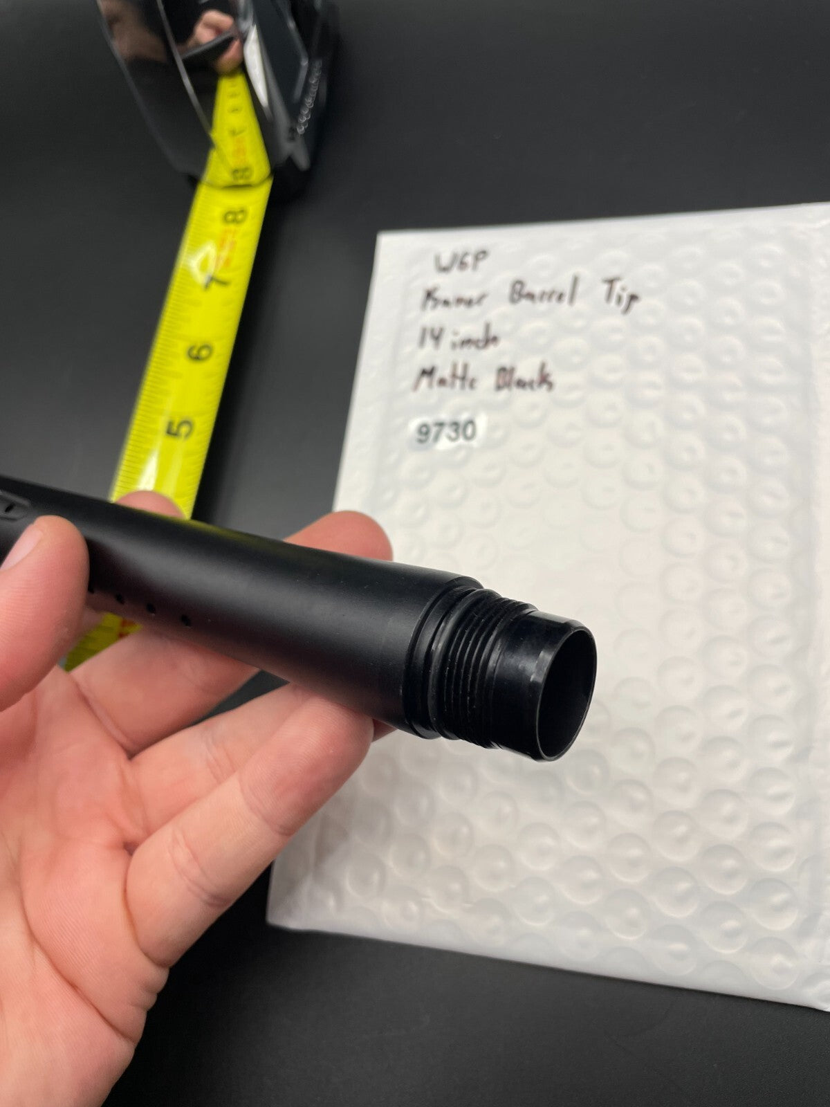 WGP Kaner Paintball Barrel Tip 14 Inch Matte Black