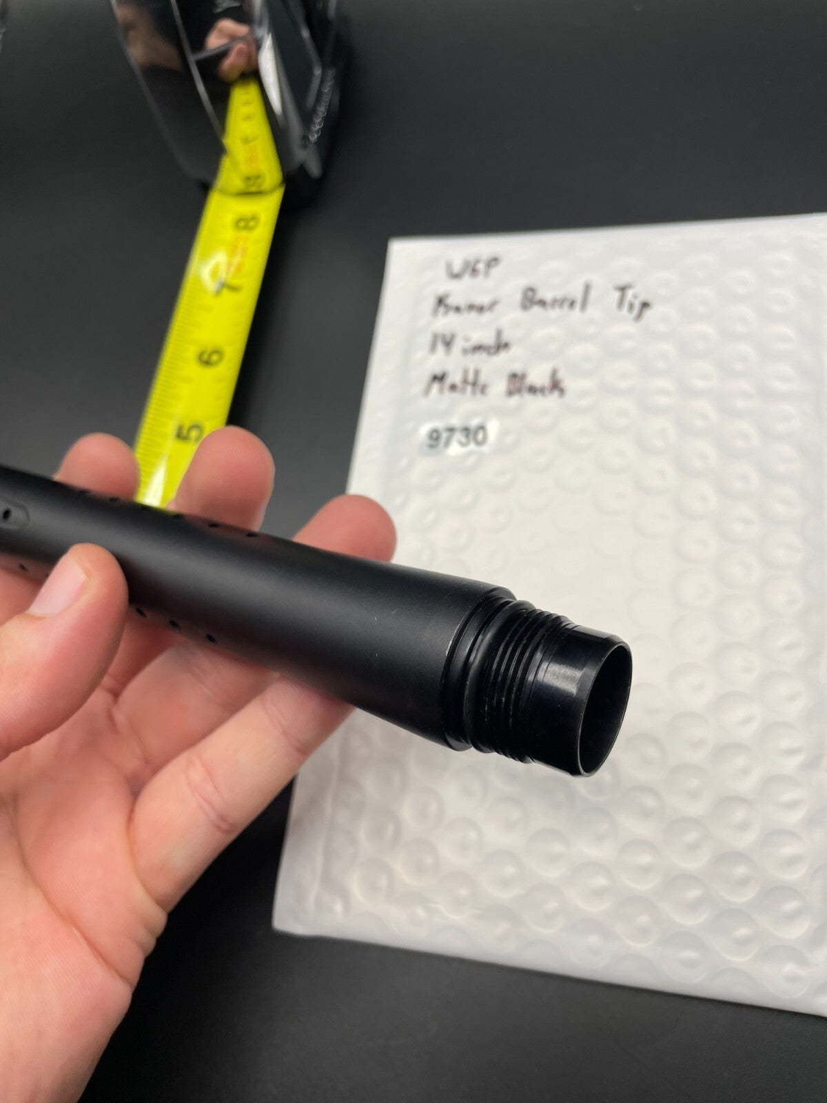 WGP Kaner Paintball Barrel Tip 14 Inch Matte Black
