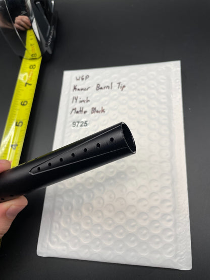 WGP Kaner Paintball Barrel Tip 14 Inch Matte Black