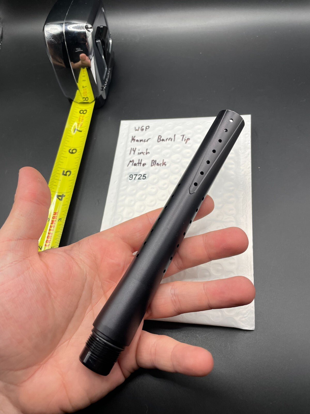 WGP Kaner Paintball Barrel Tip 14 Inch Matte Black