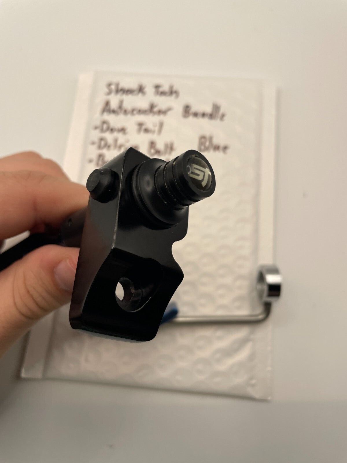 Shock Tech Autococker Bundle Blue -Dove Tail -Delrin Bolt -Back Block