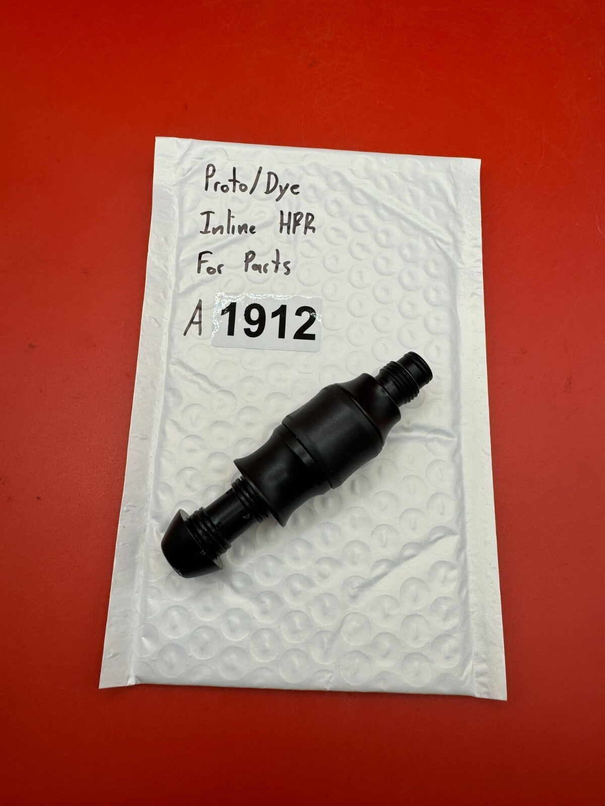 Proto/Dye Inline HPR For Parts - used paintball hpr (high pressure regulator) - black