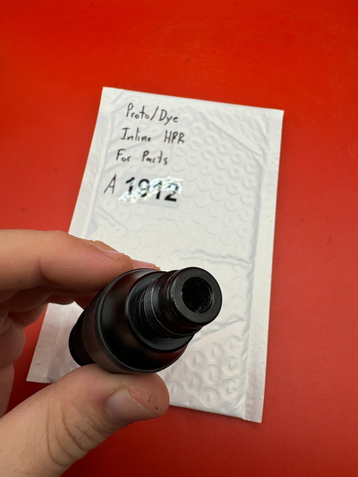 Proto/Dye Inline HPR For Parts - used paintball hpr (high pressure regulator) - black