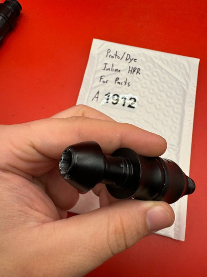 Proto/Dye Inline HPR For Parts - used paintball hpr (high pressure regulator) - black