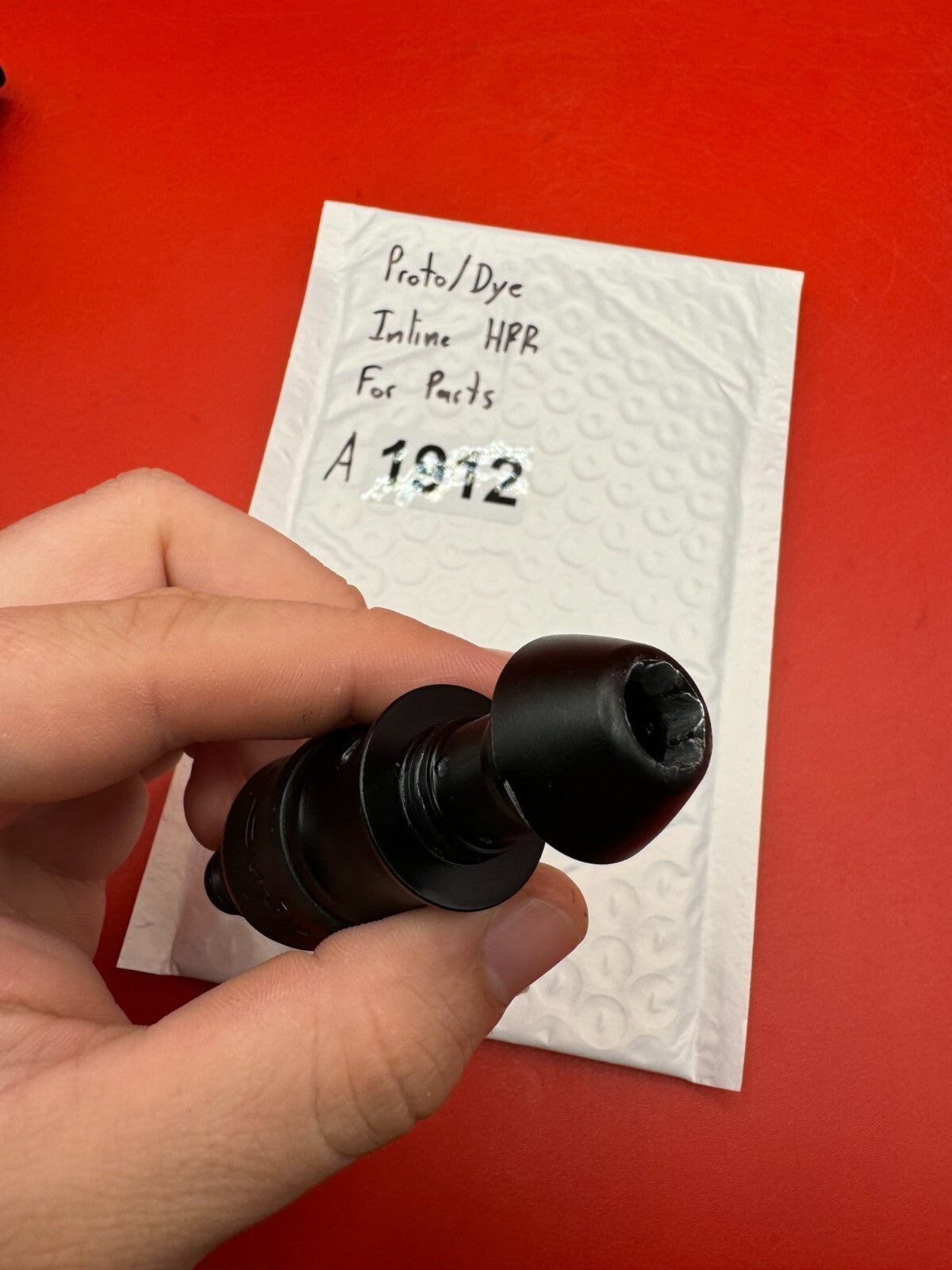 Proto/Dye Inline HPR For Parts - used paintball hpr (high pressure regulator) - black