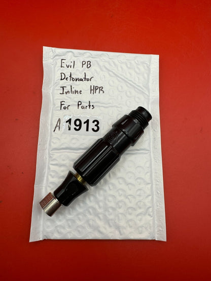 Evil PB Detonator Inline HPR For Parts - used paintball hpr (high pressure regulator) - black