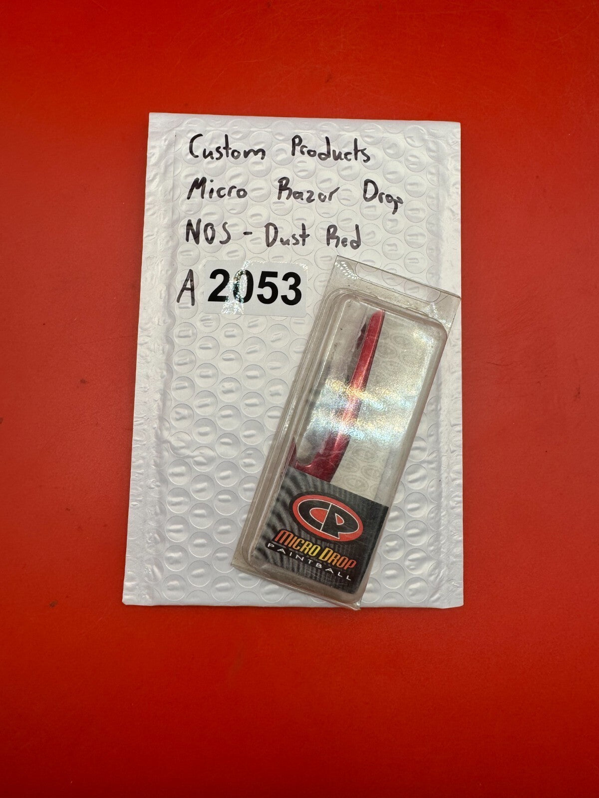 Custom Products Micro Razor Drop NOS-Dust Red - used paintball drop forward / asa drop - dust red