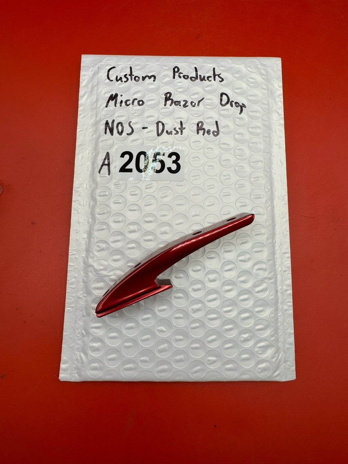 Custom Products Micro Razor Drop NOS-Dust Red - used paintball drop forward / asa drop - dust red