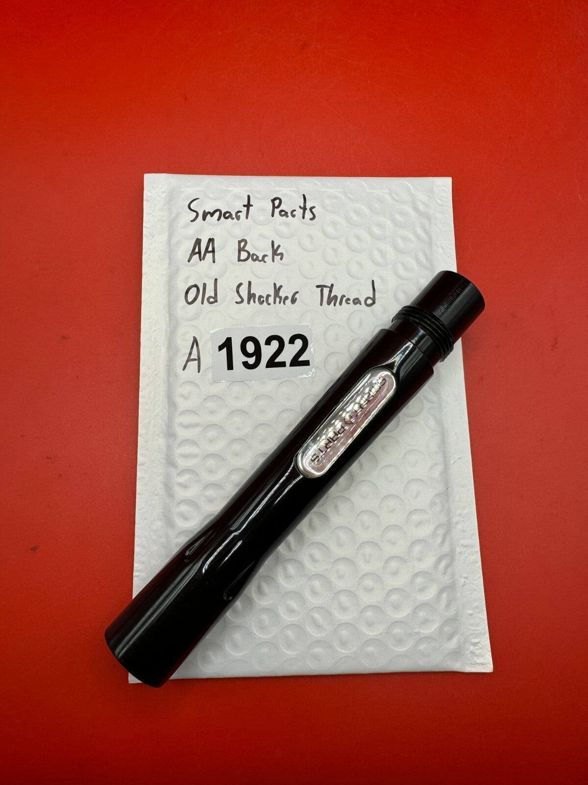 Smart Parts AA Back Old Shocker Thread - used paintball barrel back - black
