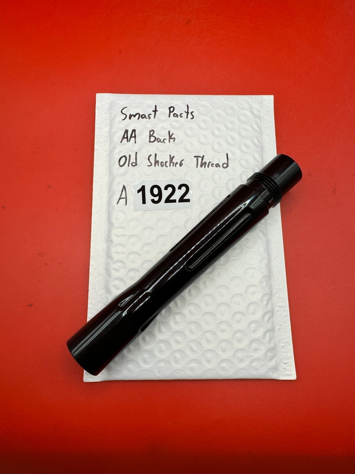Smart Parts AA Back Old Shocker Thread - used paintball barrel back - black