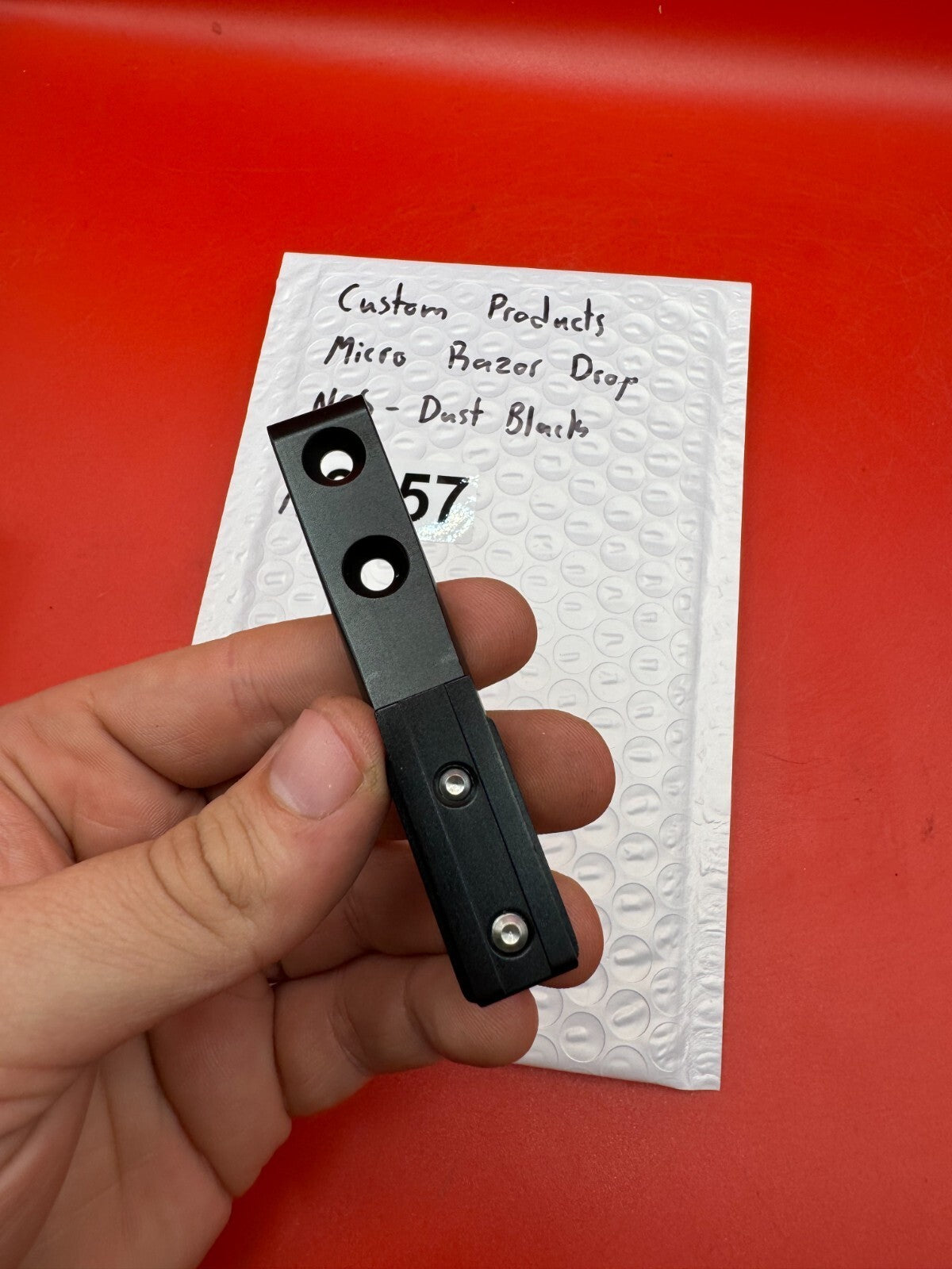 Custom Products Micro Razor Drop NOS-Dust Black - used paintball drop forward - dust black