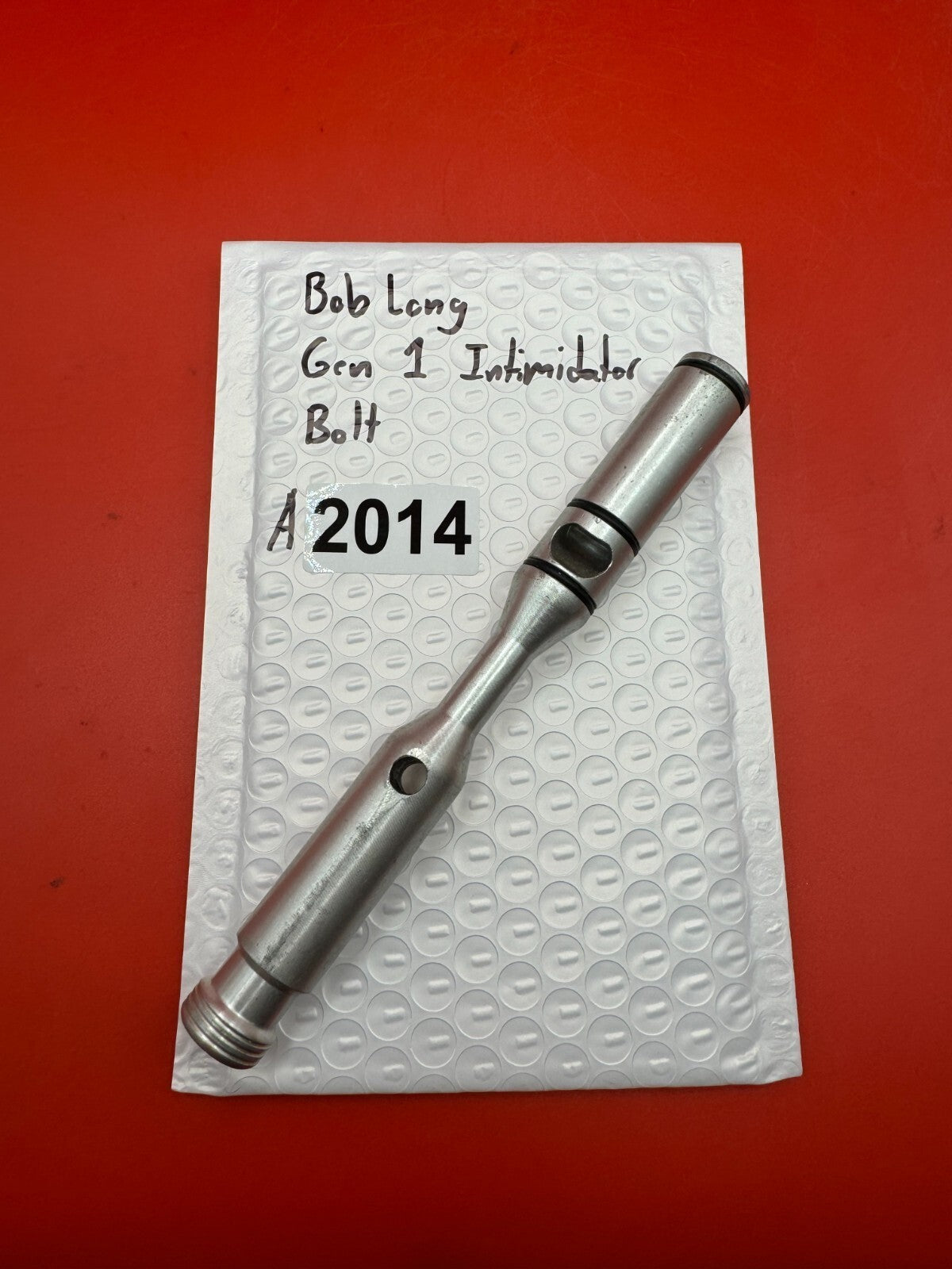 Bob Long Gen 1 Intimidator Bolt - used paintball bolt - silver