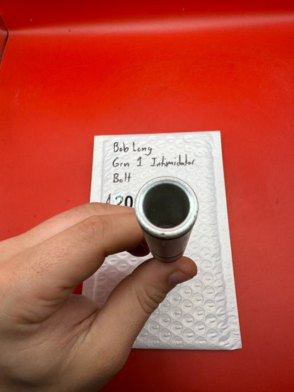 Bob Long Gen 1 Intimidator Bolt - used paintball bolt - silver