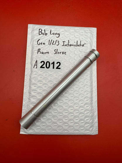 Bob Long Gen 1/2/3 Intimidator Ram Sleeve - used paintball ram sleeve - silver