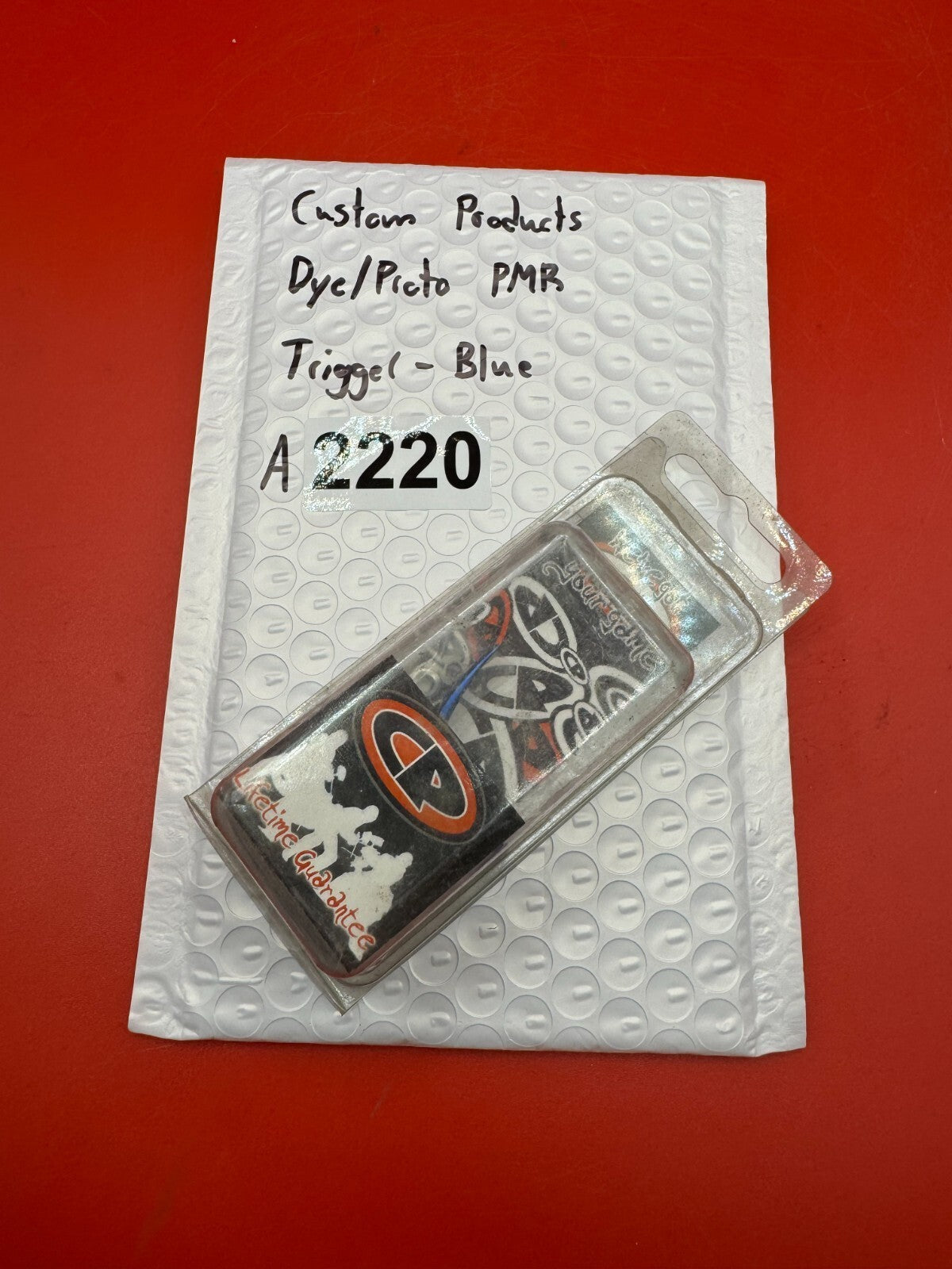 Custom Products Dye/Proto PMR Trigger-Blue - used paintball trigger - blue anno