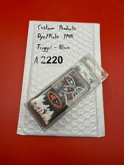 Custom Products Dye/Proto PMR Trigger-Blue - used paintball trigger - blue anno