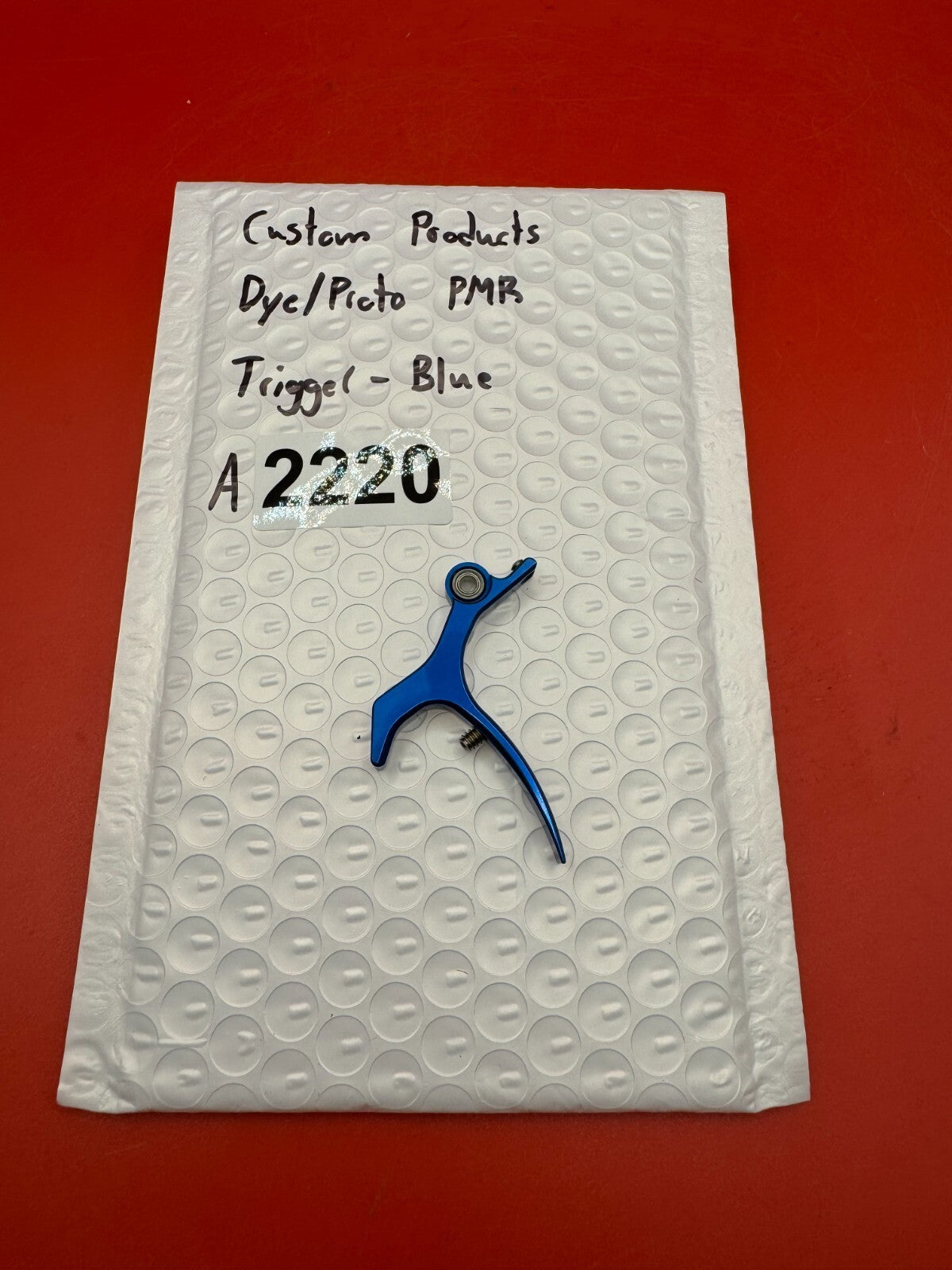 Custom Products Dye/Proto PMR Trigger-Blue - used paintball trigger - blue anno