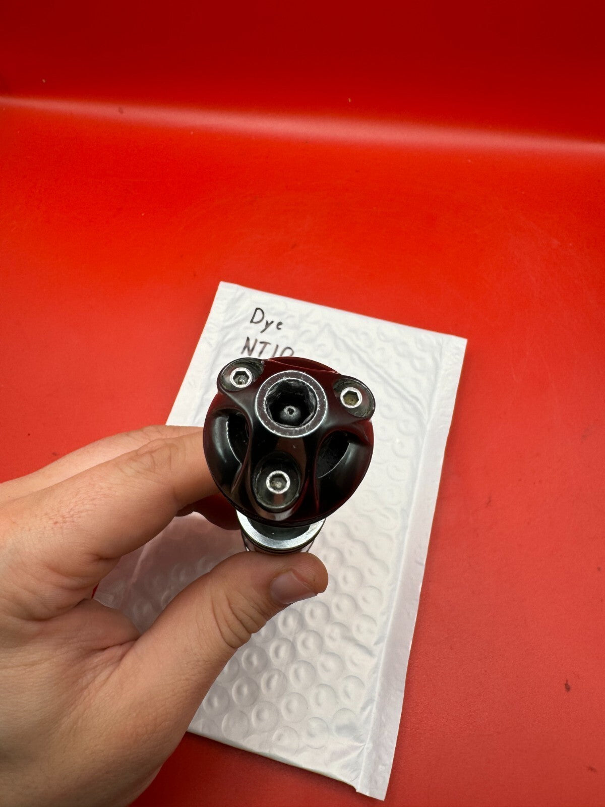 Dye NT10 Bolt/Engine - used paintball bolt/engine assembly - black/silver