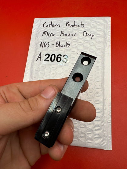 Custom Products Micro Razor Drop NOS-Black - used paintball drop forward - black