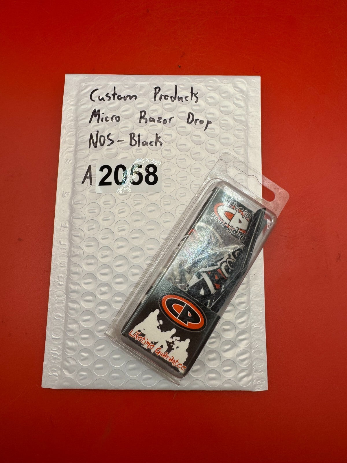 Custom Products Micro Razor Drop NOS-Black - used paintball drop forward / asa adapter - black