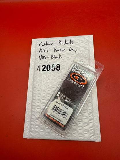 Custom Products Micro Razor Drop NOS-Black - used paintball drop forward / asa adapter - black