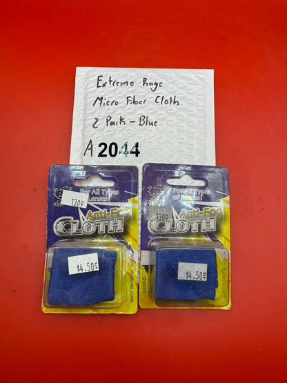 Extreme Rage Micro Fiber Cloth 2 Pack-Blue - used paintball anti-fog lens cloth - blue