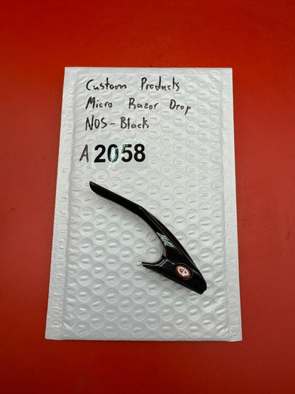 Custom Products Micro Razor Drop NOS-Black - used paintball drop forward / asa adapter - black