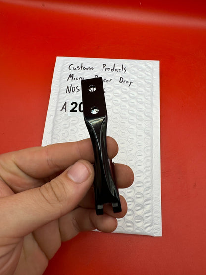 Custom Products Micro Razor Drop NOS-Black - used paintball drop forward / asa adapter - black