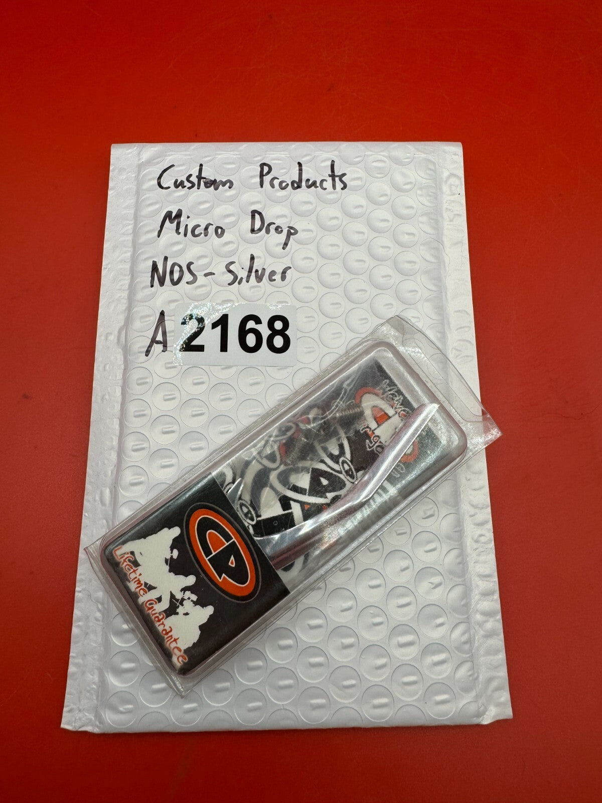 Custom Products Micro Drop NOS-Silver - used paintball drop forward - silver