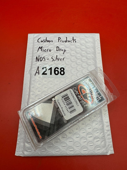 Custom Products Micro Drop NOS-Silver - used paintball drop forward - silver