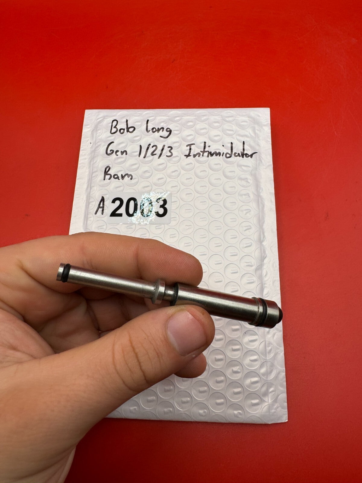 Bob Long Gen 1/2/3 Intimidator Ram - used paintball ram - silver