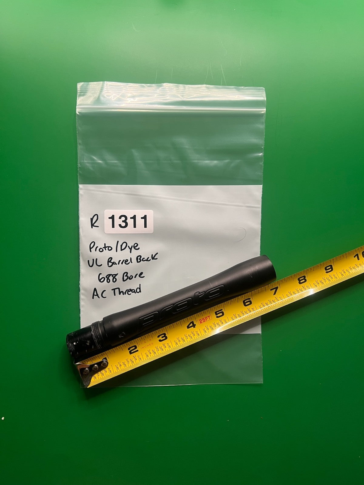 Proto/Dye UL Paintball Barrel Back 688 Bore AC Thread