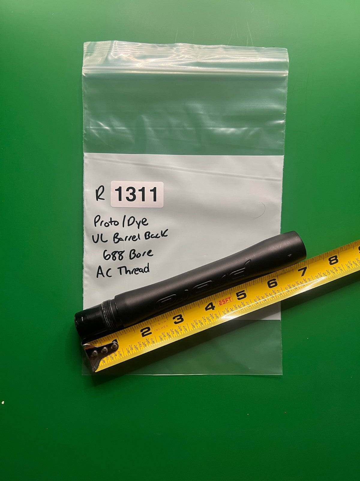 Proto/Dye UL Paintball Barrel Back 688 Bore AC Thread