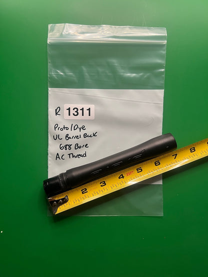 Proto/Dye UL Paintball Barrel Back 688 Bore AC Thread