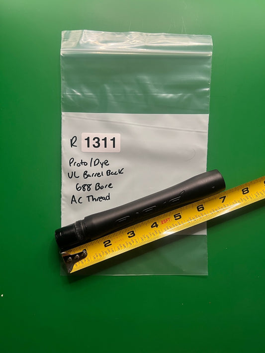 Proto/Dye UL Paintball Barrel Back 688 Bore AC Thread