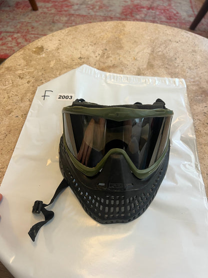 JT OG Black Bottoms and Knee Olives Paintball Mask