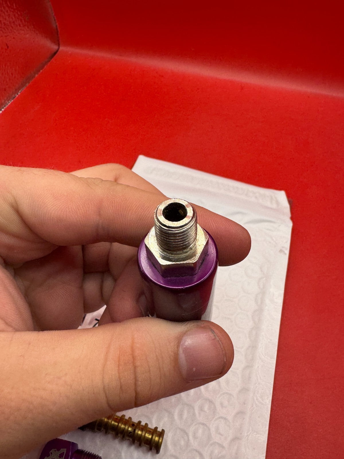 WGP Autococker Purple Bundle -LPR -90° Fittings -3 Way Internals