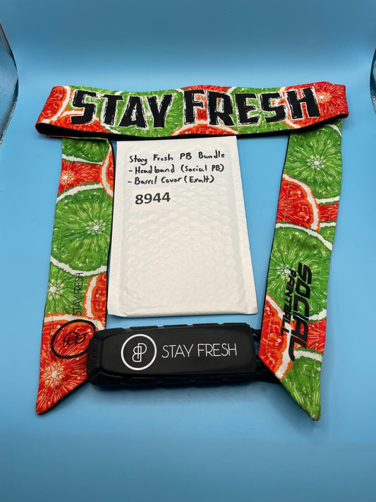 Stay Fresh PB Bundle -Handband (Social PB) -Paintball Barrel Cover (Exalt)