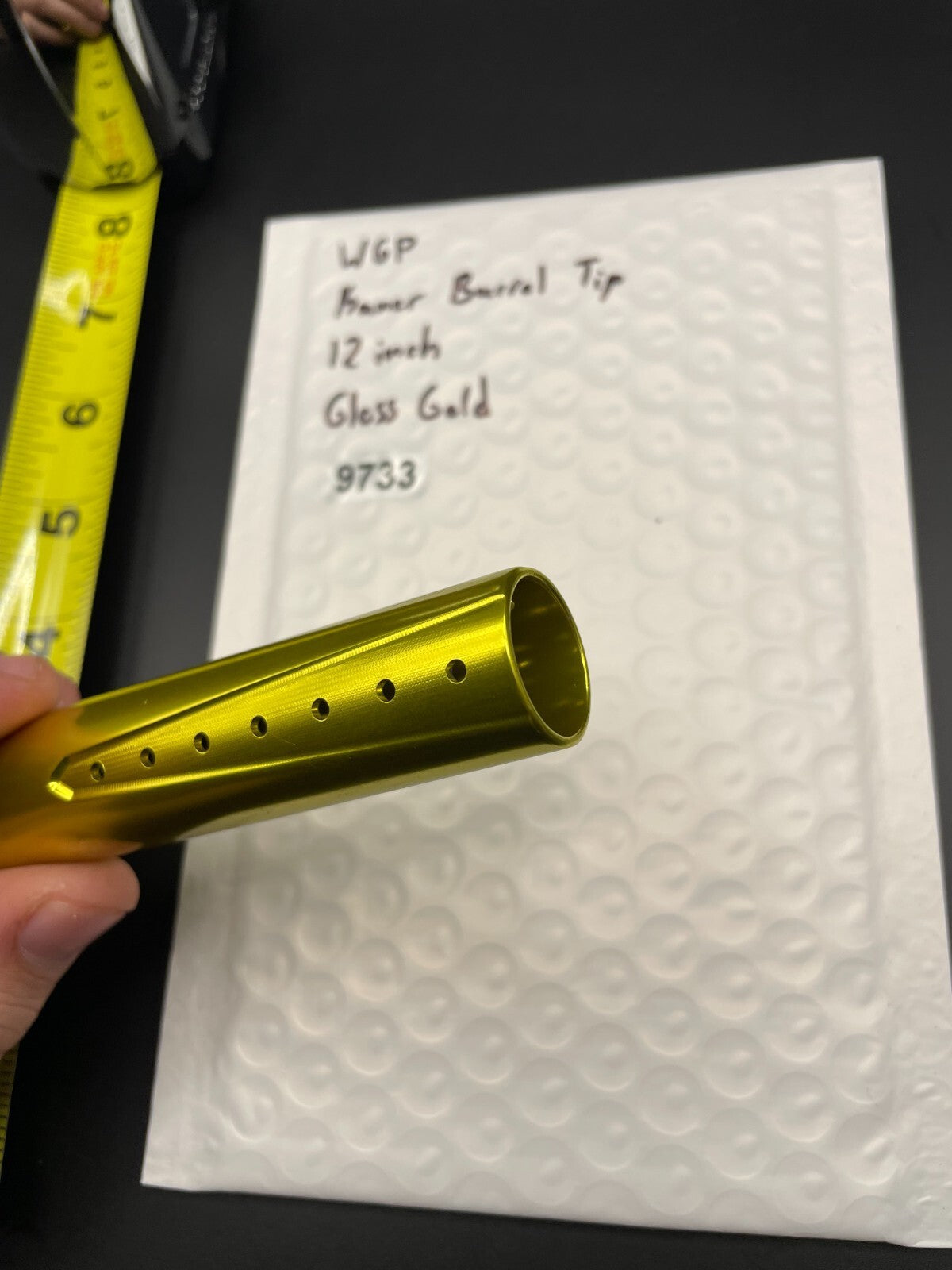 WGP Kaner Paintball Barrel Tip 12 Inch Glos Gold