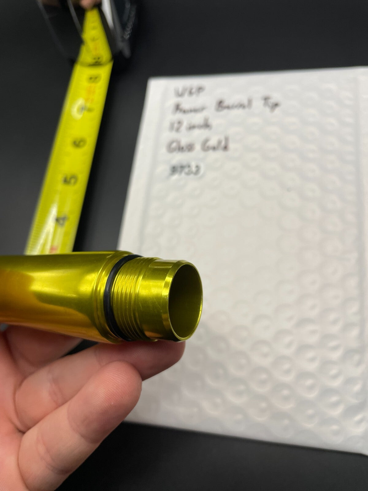 WGP Kaner Paintball Barrel Tip 12 Inch Glos Gold