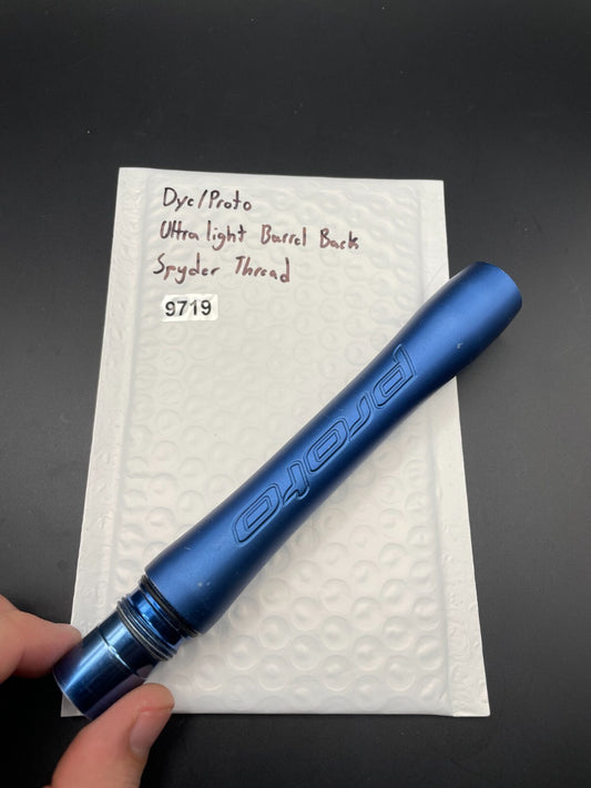 Dye/Proto Ultra Light Paintball Barrel Back Spyder Thread