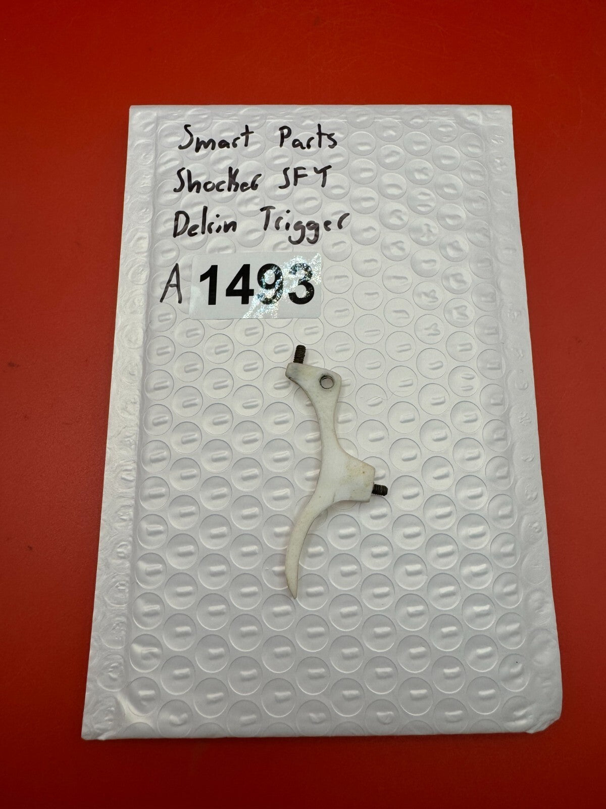 Smart Parts Shocker SFT Delrin Trigger - used paintball trigger - white