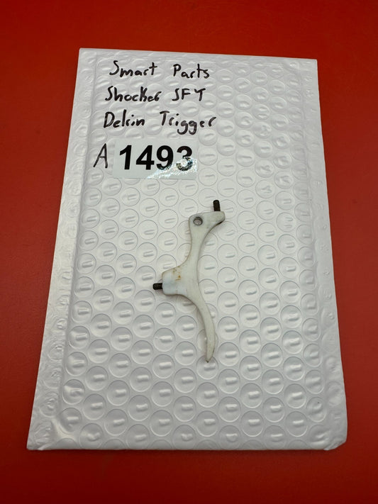 Smart Parts Shocker SFT Delrin Trigger - used paintball trigger - white