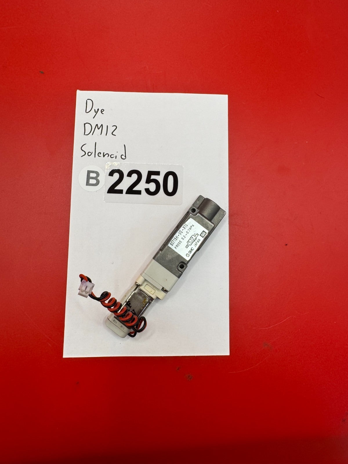 Dye DM12 Solenoid